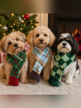 Greenbrier Kennel Club Pet Scarf 3pc Bundle